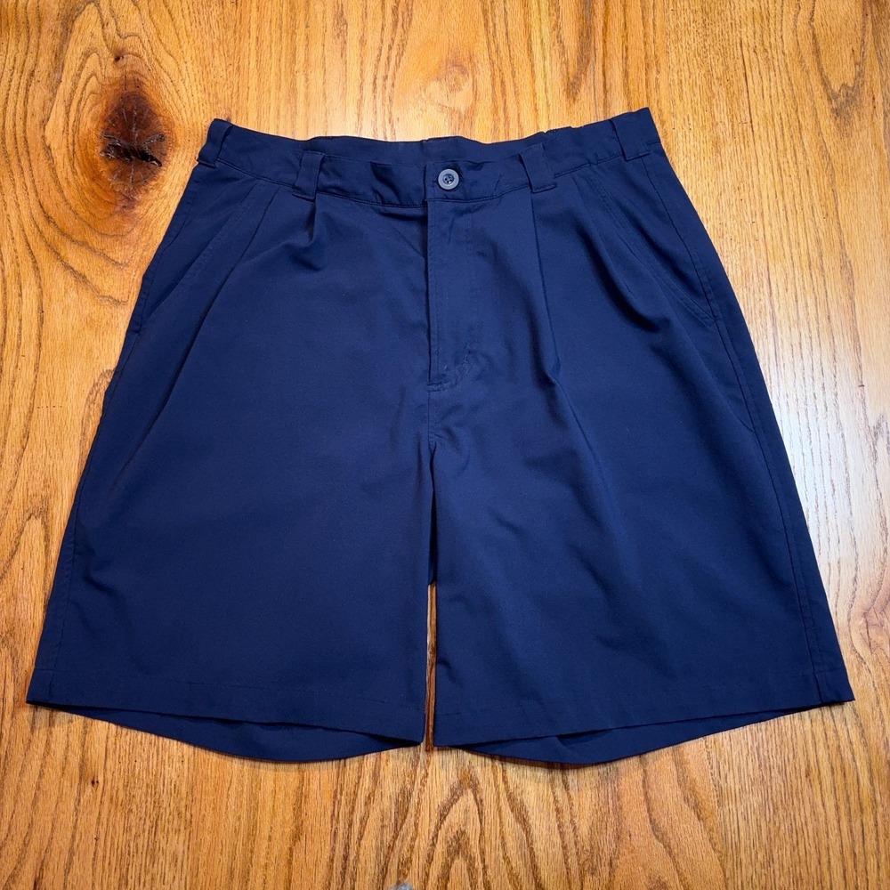 Under Armour Men's Golf Shorts 36 Blue‎ Pleated Athletic 9" Inseam Performance
